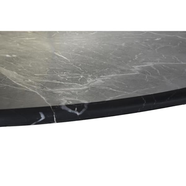 Spisebord - Sort marmor - 180x100x76cm - Metal