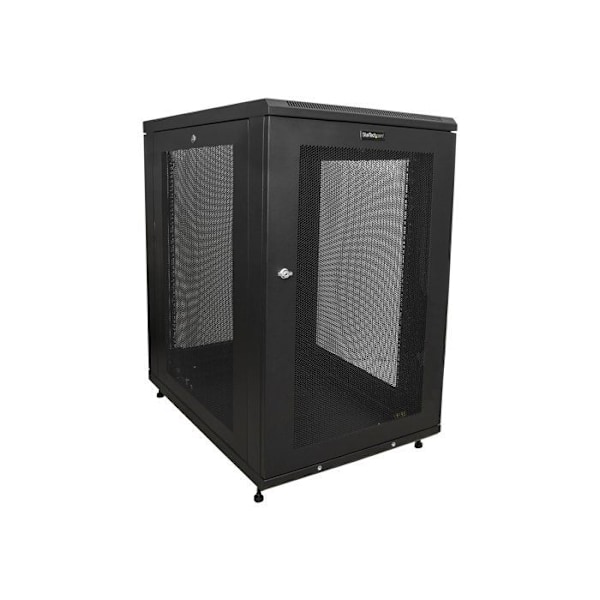 RACK-palvelin - StarTech.com - 18U - 31in Syvyys - Musta - Lukittava Verkko-ovi