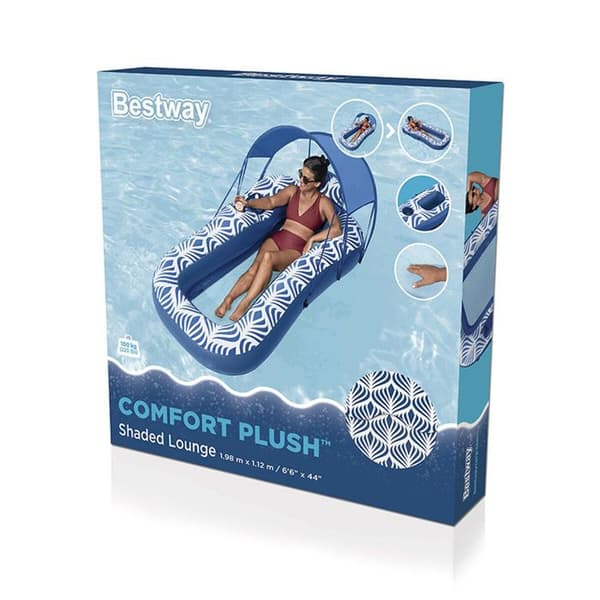 Bestway Uppblåsbar Madrass 198 x 112 cm Vit