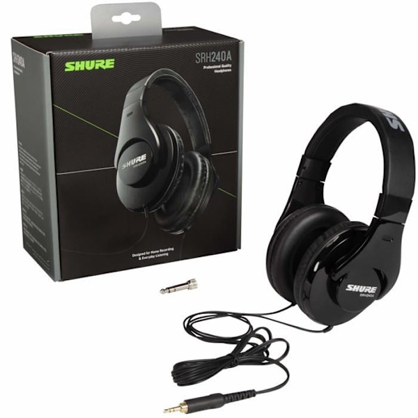 Nomade hovedtelefon - Shure - SRH240-A - Kablet - Circum-aural - Støjisolering