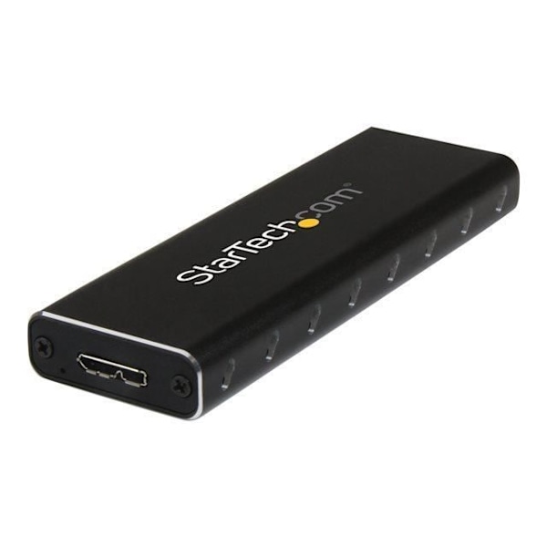 STARTECH Ulkoinen USB 3.0 -kotelo SATA M.2 NGFF SSD:lle UASP:llä - Kannettava USB 3.0 - SATA III M.2 SSD -kotelo musta
