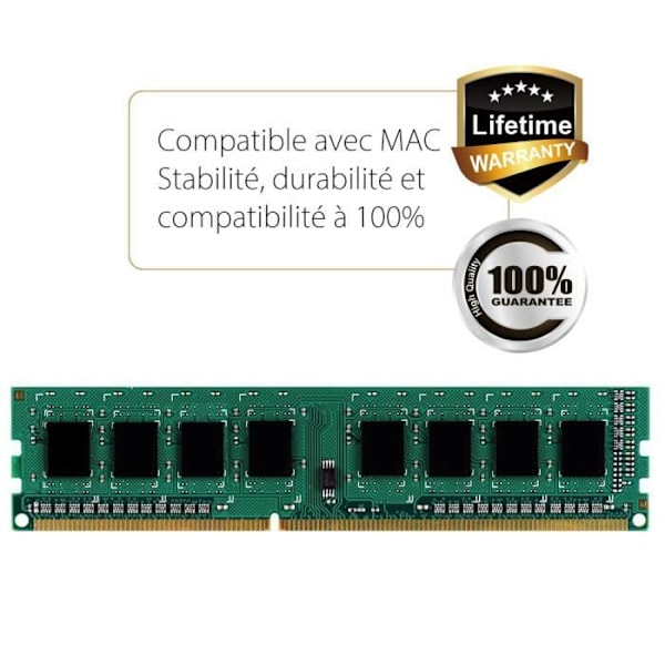 8 GB DDR3 1600 UDIMM-hukommelse - Silicon Power - To rækker - Integreret opsigelse - Livstidsgaranti