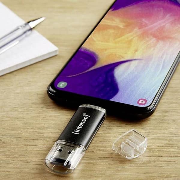 Clé USB - INTENSO - Twist Line - 256 Go - USB 3.2 - 70 Mo/s - USB-C ja USB-A