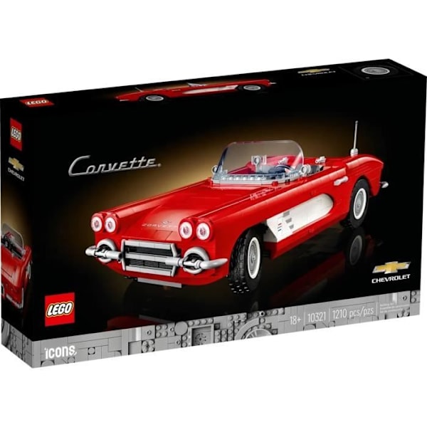 Ikoner Chevrolet Corvette Röd