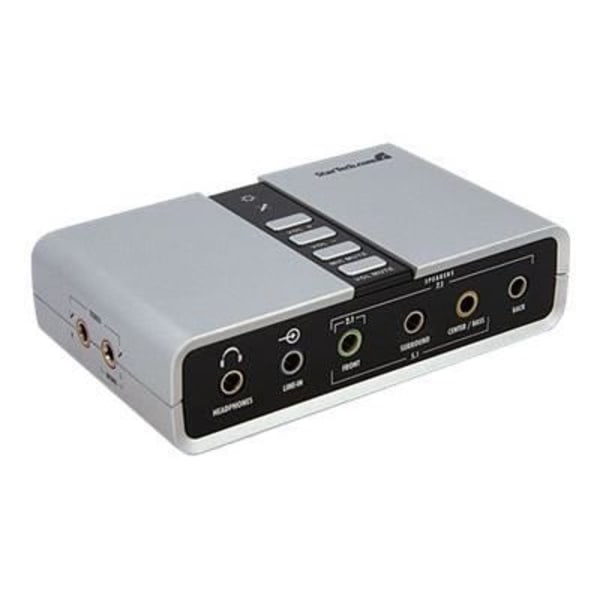 USB 7.1 lydadapter med digital lyd - USB 7.1 lydadapter - eksternt lydkort med SPDIF digital lyd
