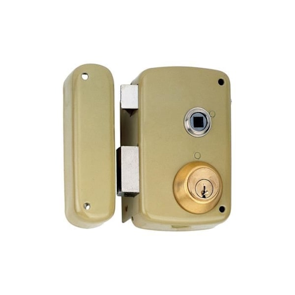 Fælglås 5056b 70 mm indstigning - GENERISK - venstre hånd - linse Double-Coat-Guld, Double-Coat-Silver