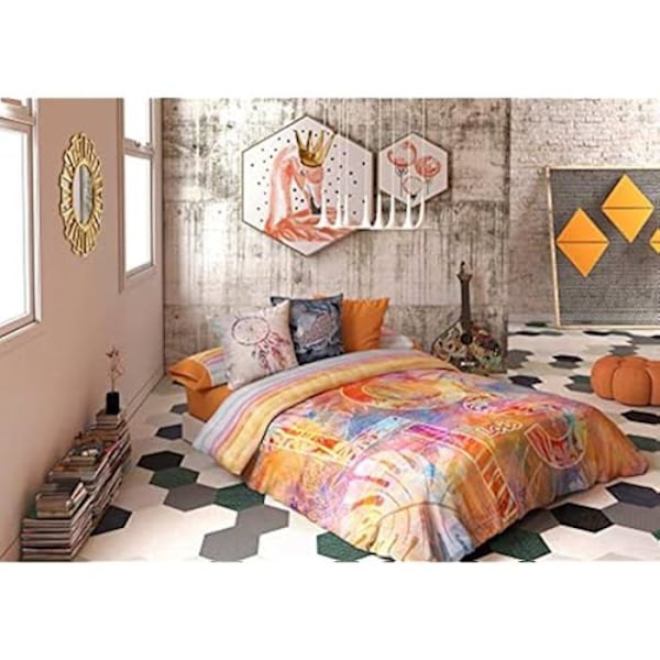 Lois vändbart bäddset - Corso modell - 150 x 200 cm - 50% bomull, 50% polyester Unik