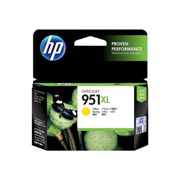 HP blækpatron - 951XL - Gul - Høj ydelse - til Officejet Pro - CN048AE