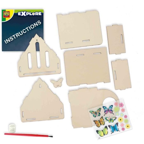 Butterfly Hotel - Educational Toy - SES CREATIVE - Build and decorate a butterfly hotel. Flerfärgad