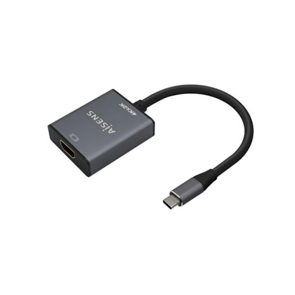 KABEL KONVERTER AISENS ALUMINIUM USB-C TIL HDMI 4K30HZ GRÅ 15CM