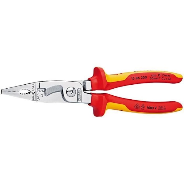 Knipex tang til elinstallationer 200 mm - 13 86 200 SB