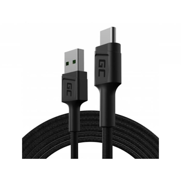 Câble Green Cell GC PowerStream USB-A - USB-C 120 cm, hurtig opladning Ultra Charge, QC 3.0