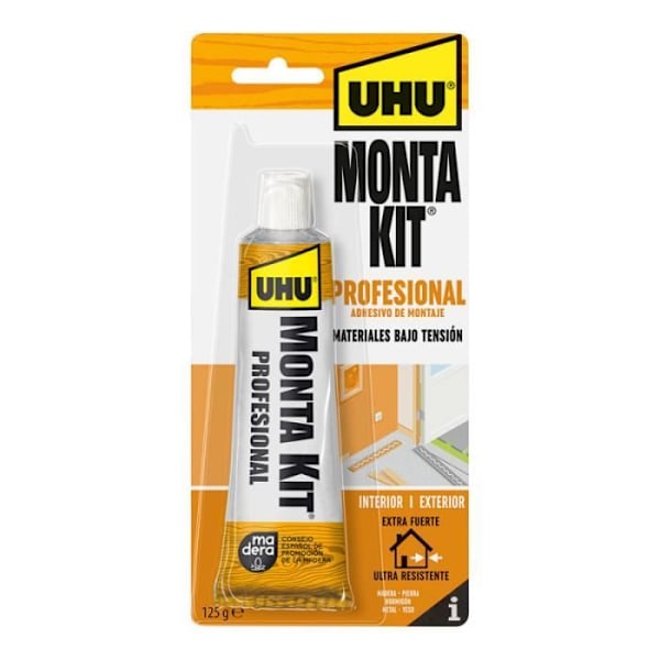 Monteringslim - Uhu - Monta Kit® Professionel - 125g - Neoprengummi - Multi-brug