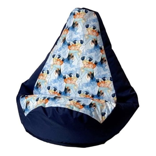 Go Gift Sac Sako pouf poire sininen - Jääkuningatar XL 130 x 90 cm - 5905359299462