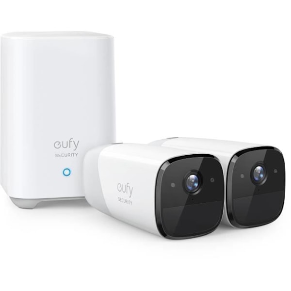 EUFY 2 overvågningskameraer + 1 base - EufyCam2 Pro 2