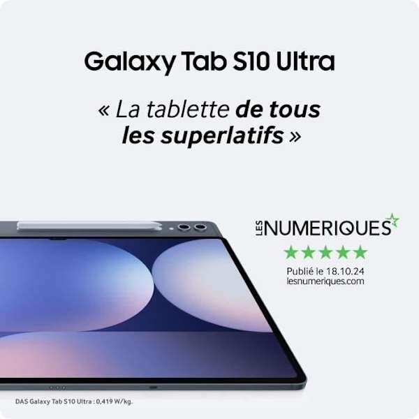 SAMSUNG Galaxy Tab S10 Ultra 14,6" Wifi 256 GB Grå