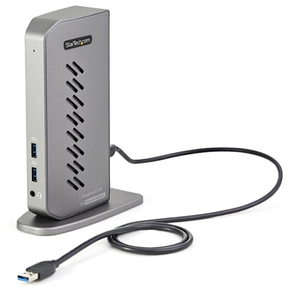 USB-hub - Startech - DK30A2DHUUE - 6 portar USB A - 1 portar RJ-45 - Svart