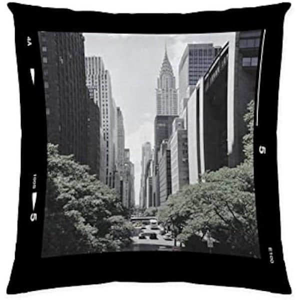 NATURALS Downtown firkantet pudebetræk - 50 x 50 cm - 100% bomuld - Vendbart