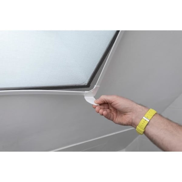 Fiberglas myggenet til vindue med magnetramme - Schellenberg - 120 x 120 cm - Hvid