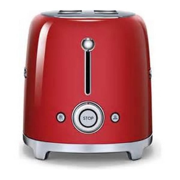 Paahtolevy - SMEG - 2 viipaletta - 950 wattia - muruja keräävä laatikko - Punainen