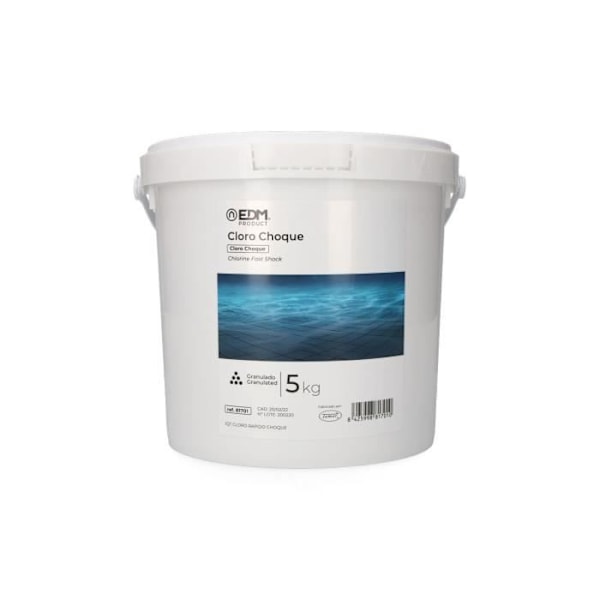 Chlore - GENERISK - Chlore Choc 5kg - Hurtig handling - Vandbehandling - Ideel til uklart vand