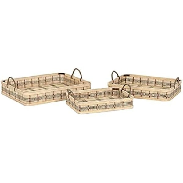 Brädspel - DKD Heminredning - Brun - Rektangulär - 54 x 43 x 9 cm - Flera material kastanj