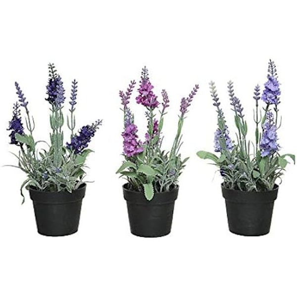 Dekorativ växt - KAEMINGK - 25 cm - PVC - Lavendel Lila