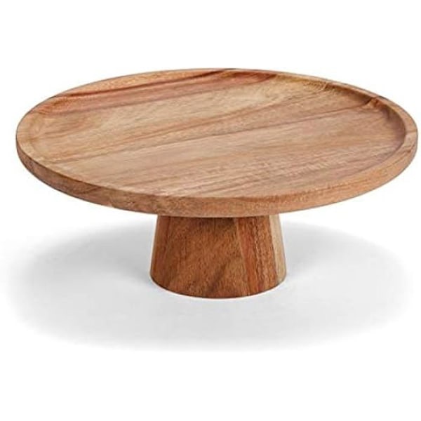 Kakkuteline - ANDREA HOUSE - AH-MS21074 - Akaasiapuu - Monivärinen - Halkaisija 21,5 cm Flerfärgad