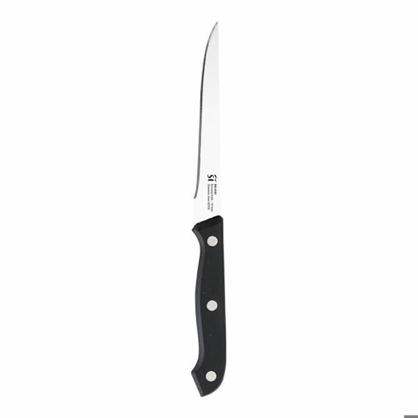 San Ignacio SG-4181 køkkenkniv og holdersæt sort rustfrit stål 6 stk. Svart