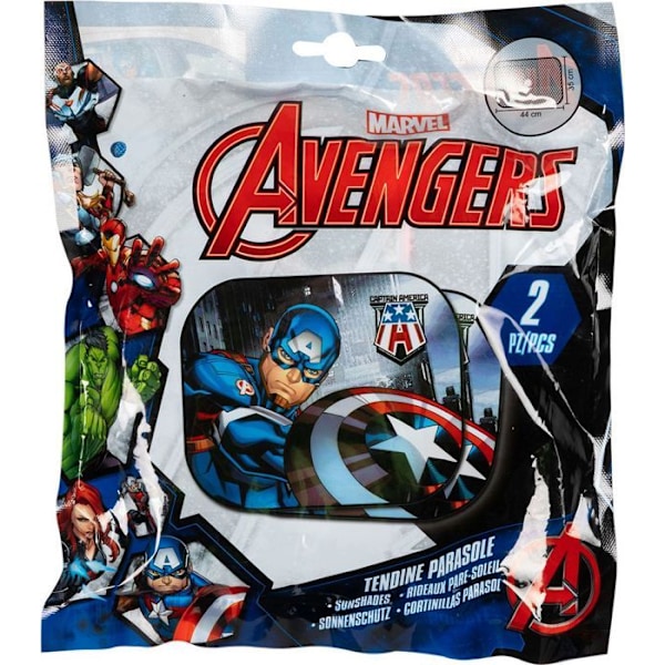 Sidoverdrag - Tataway - Captain America - 44x35 cm - UV-skydd - Sugpropp