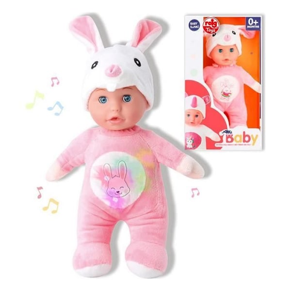 Reig Rose Rabbit Plyschleksaksdocka (30 cm)
