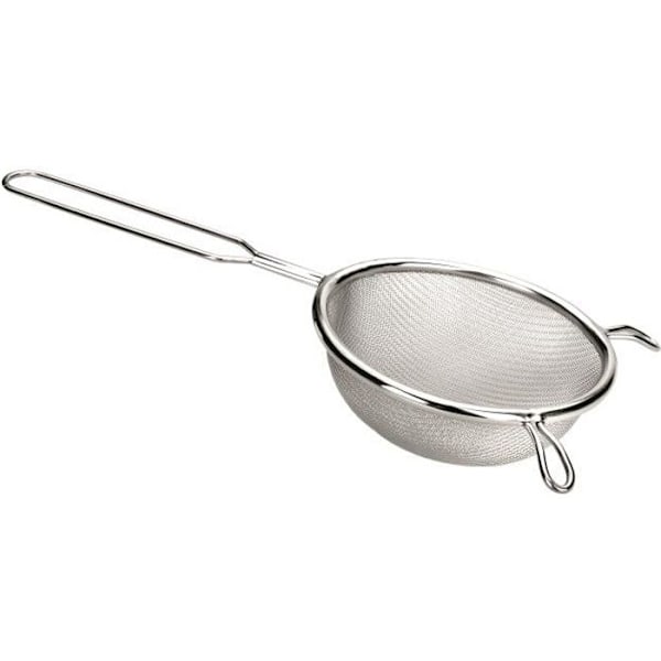 PASSER SØRGE MED HÅNDTAG I INOX FINT NET I INOX - SUPERIOR KVALITET INOX - TÅLMER OPVASKEMASKINE DIAMETER 12 CM