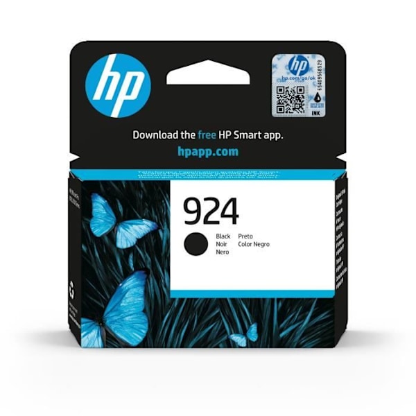 HP 924 ægte sort blækpatron