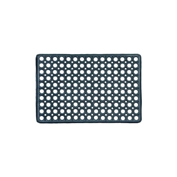 Dimensioner af dørmåtte Profil: 60x40cm (bredde/dybde) 100% Gummi.