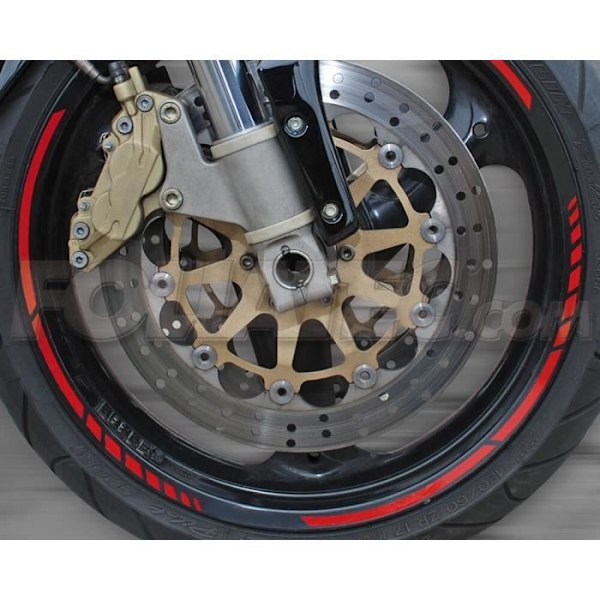 PIN Striping Racing - NEON - Gul - 14 segmenter - 7 mm x 41 cm - Nemme at anvende