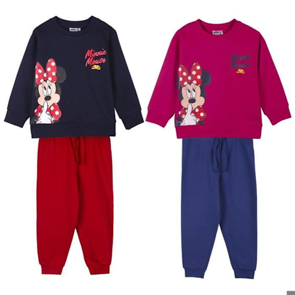 Jogging Fille - Cerda - Minnie - Fleece - Optimal Komfort - Maskintvättbar mörkblå Fyra år