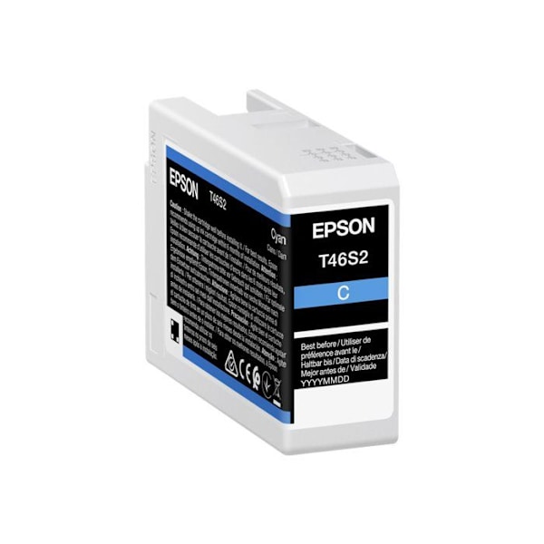 Tintepatron - EPSON - T46S2 - Cyan - Original - Pigmentblæk