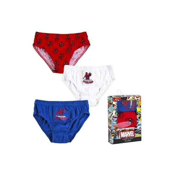 Sæt af undertøj - Spiderman - Dreng - 3 dele - Multifarvet - Behagelig mångfärgad 6-8 år gammal