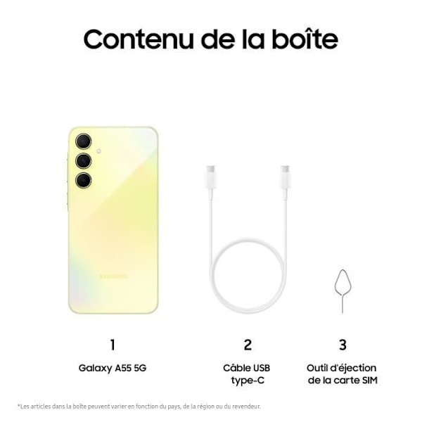Samsung Galaxy A55 Smartphone 128 GB 5G Lime Kalk
