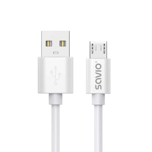 SAVIO Kabel USB 3 m USB 2.0, USB A - Micro USB Hvid - CL-167