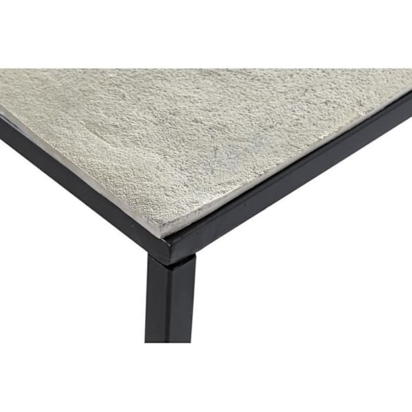 Sofabord - vare hjem - moderne stil grå, sort træ, aluminium - metal - 111,7 cm