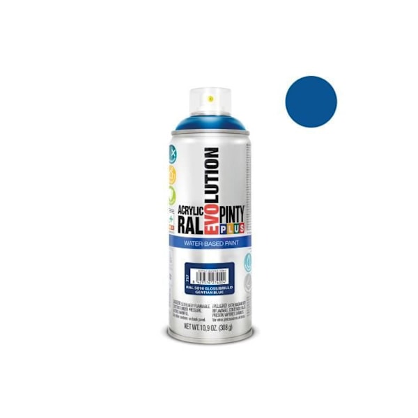 GENERIC - Pintyplus Evolution vandbaseret spraymaling 520cc Ral 5010 Gentian Blue