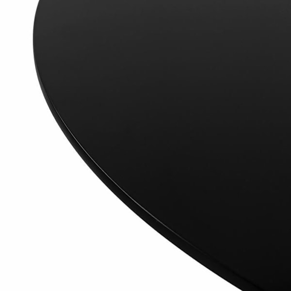 Ruokapöytä - Versa - Lia - 73 x 120 x 120 cm - MDF-puu - Metalli - Musta Svart
