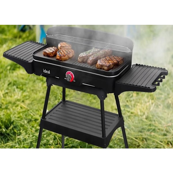 Elbig elektrisk trädgårdsgrill 5 i 1, hopfällbart rökfritt ståbord ELDOM