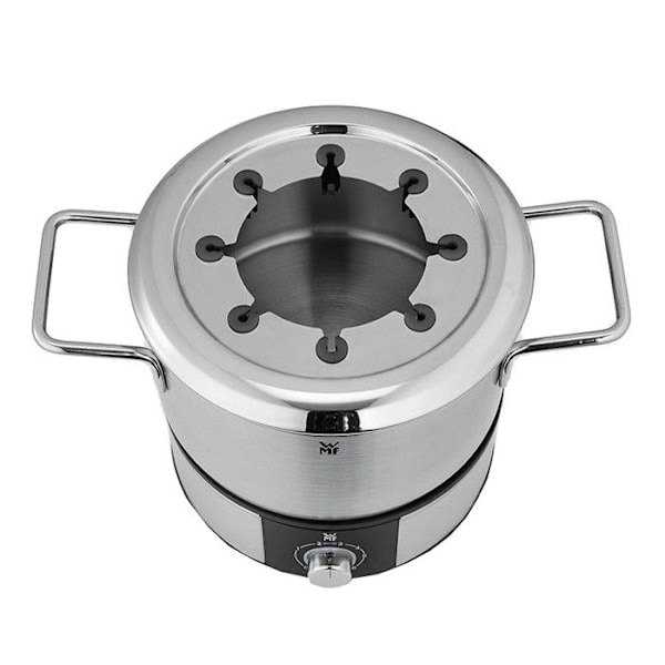 WMF 415130011 - LONO - Fondueapparat til 8 personer, med gryde og 8 gaffel i rustfrit stål Rostfritt stål