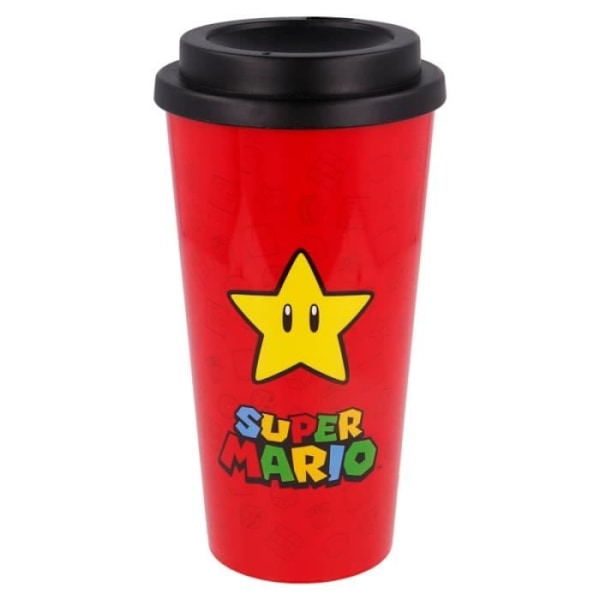 Kahvikannu - Super Mario - Kaksoisseinä - 520 ML - Lasi - Punainen