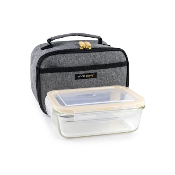 Ruokateline - Ibili - 753401G - Isoterminen - 850 ml - Harmaa/Musta Mörkgrå