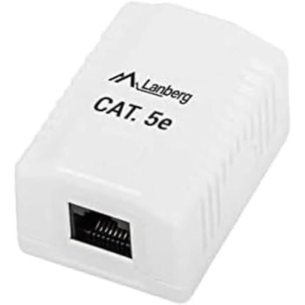 RJ45 Connector Category 5 UTP - LANBERG - OU5-0001-W - Hvid