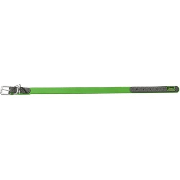 Hundehalsbånd - HUNTER - Convenience Model - Æblegrøn plastik - Størrelse 42-50 cm - Bredde 2,5 cm grönt äpple