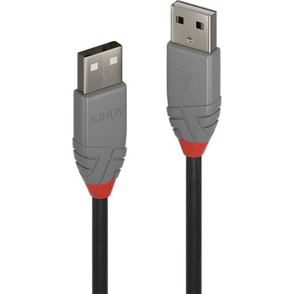 LINDY USB 2.0 type A / A-kabel - Anthra Line - 1m